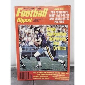 NFL Football 1974 Readers Digest Fran Tarkenton Minnesota Vikings Vintage